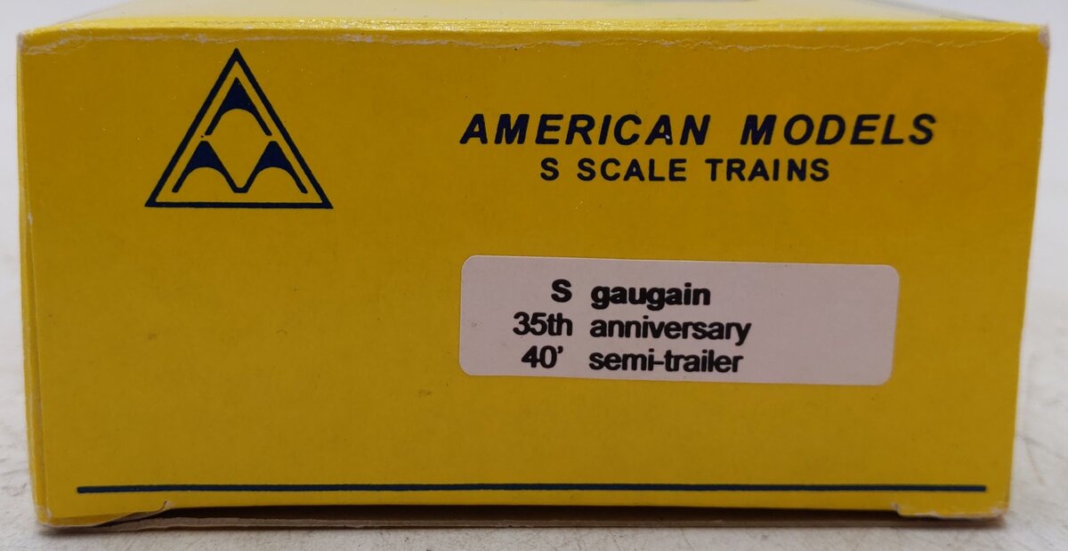 American Models S Scale 35th Anniversary S Gaugain 40' Semi-Trailer EX/Box