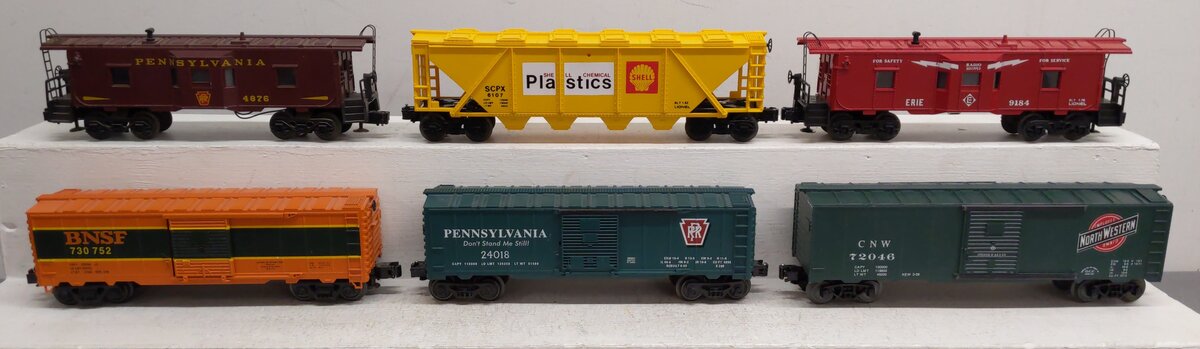 Lionel, UMD, & KMT Assorted O Gauge Freight Cars [6] VG