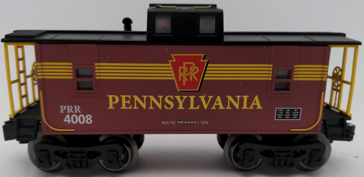 Menards 4008 O Scale Pennsylvania Caboose EX