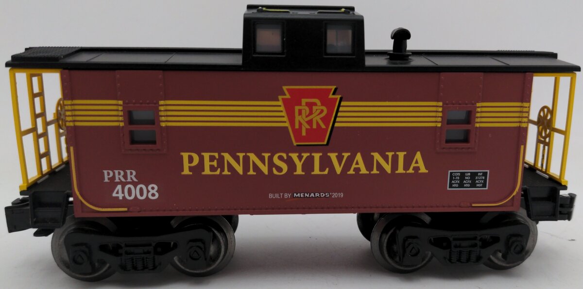 Menards 4008 O Scale Pennsylvania Caboose EX