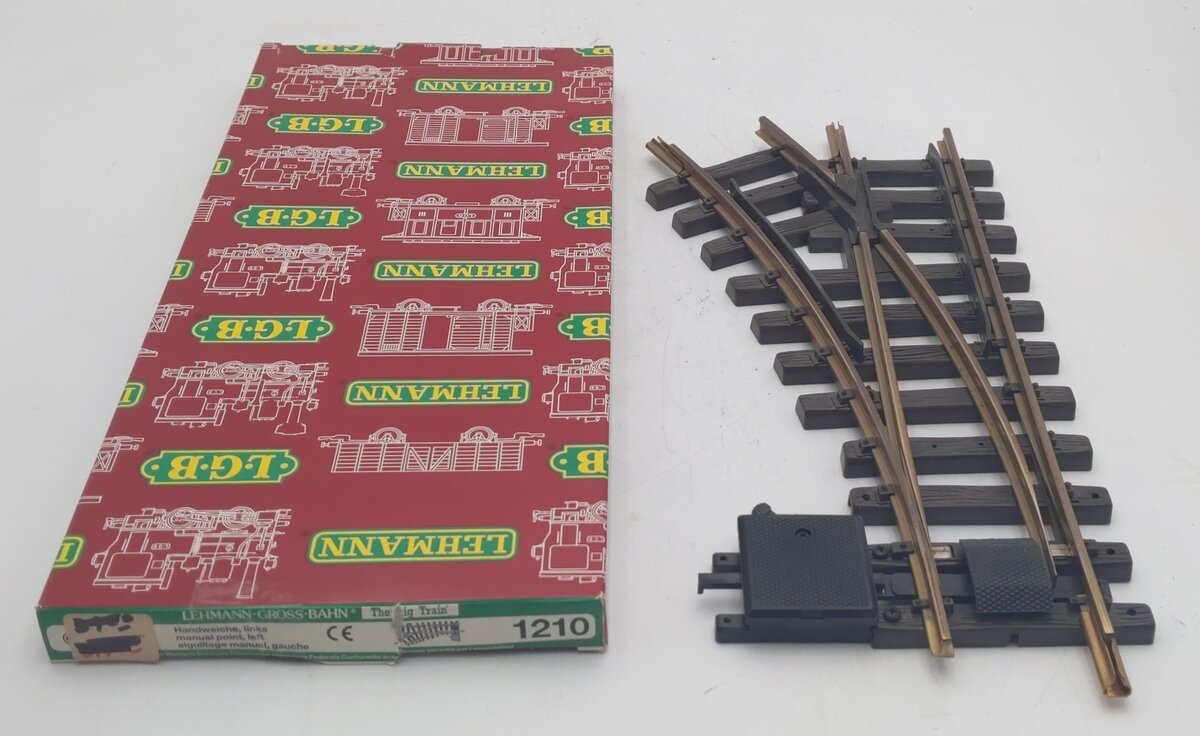 LGB 1210 G Gauge R1 Left Hand Manual Switch Turnout LN/Box