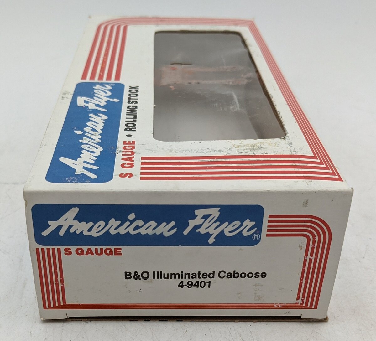 American Flyer 4-9401 S Gauge Baltimore & Ohio Bay Window Illuminated Caboose EX/Box