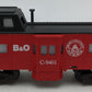 American Flyer 4-9401 S Gauge Baltimore & Ohio Bay Window Illuminated Caboose EX/Box