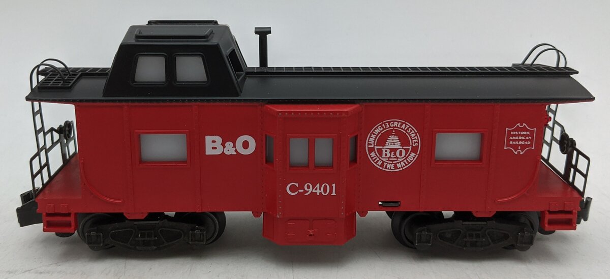 American Flyer 4-9401 S Gauge Baltimore & Ohio Bay Window Illuminated Caboose EX/Box