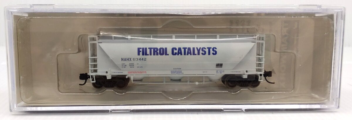 Trainworx Inc 23065-03 N Filtrol Catalysts NACC PD3000 Covered Hopper #93442 LN/Box