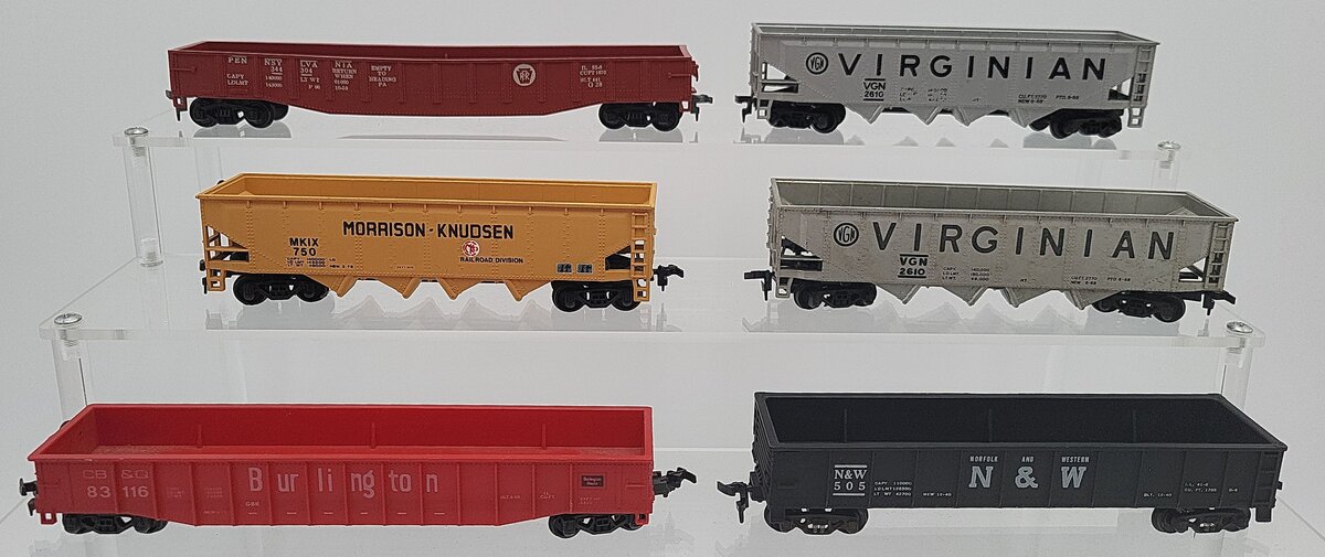 Lima & Other HO Scale Assorted Freight Cars: 750, 2610, 505, 83116, 344304 [6] VG
