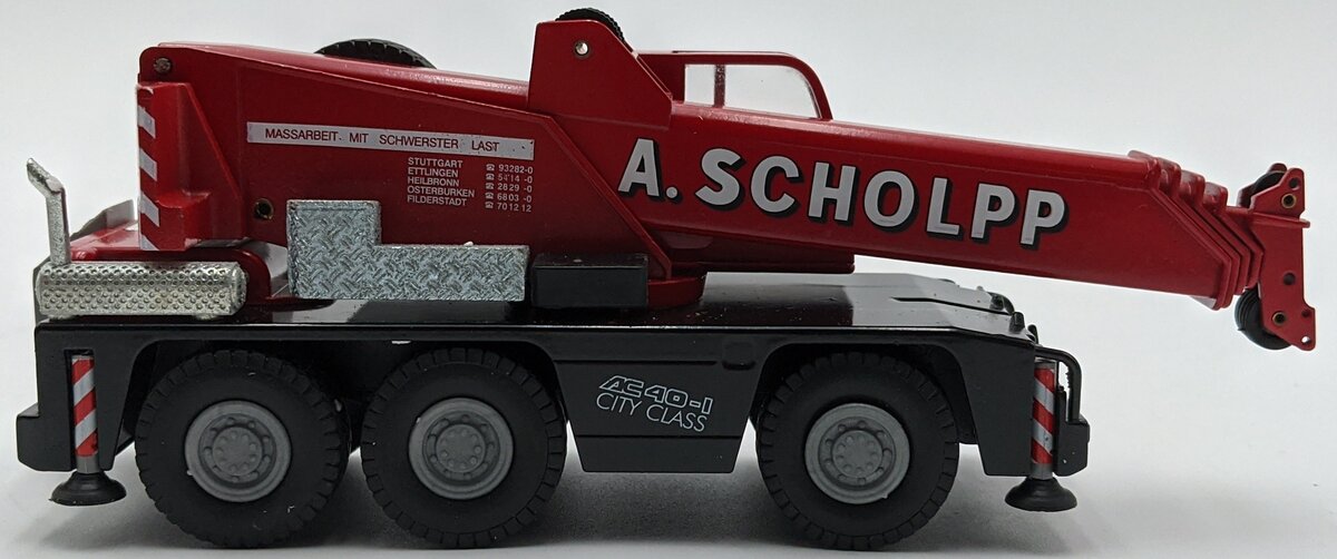 Conrad 2093 1:50 Demag AC 40-1 CityClass Telescopic Crane - Scholpp Colors NIB