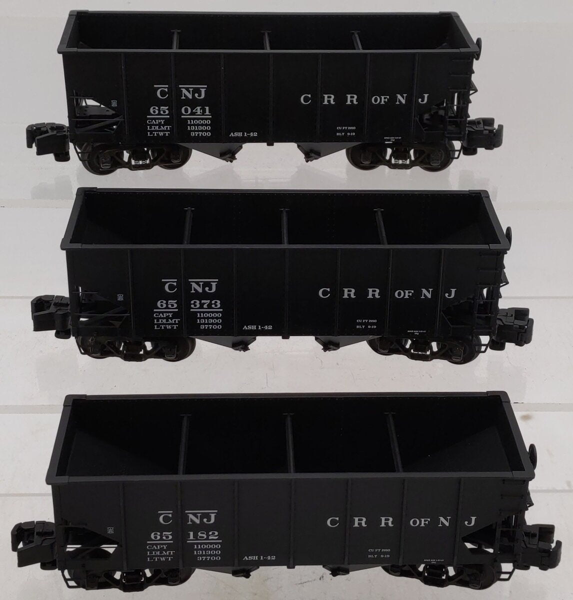 S-Helper 01296 S Gauge Central of New Jersey Hopper Carss (Set of 3) EX/Box