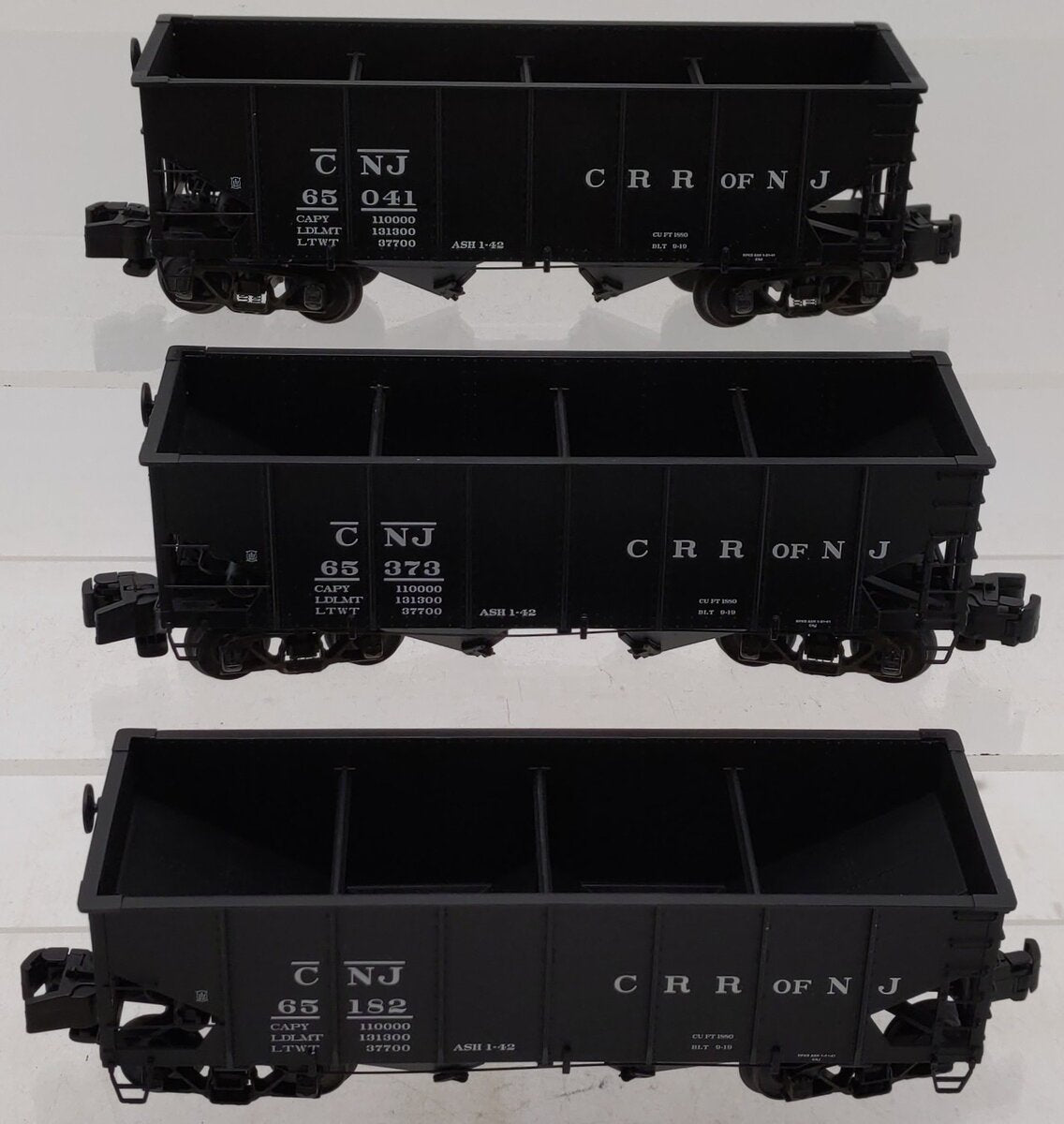 S-Helper 01296 S Gauge Central of New Jersey Hopper Carss (Set of 3) EX/Box