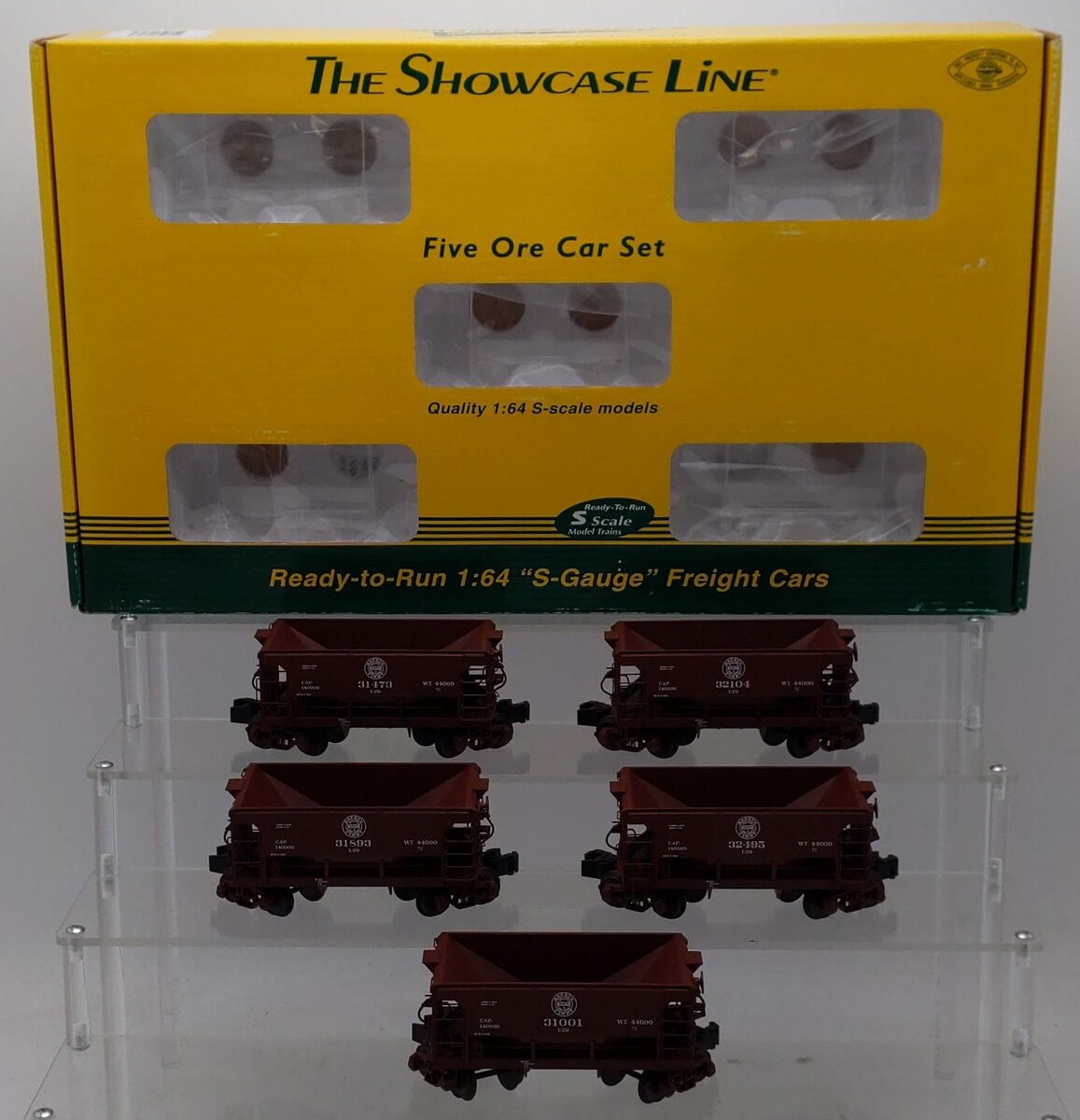 S-Helper 00726 S Duluth Missabe & Iron Range Hopper Freight Cars (Set of 5) EX/Box