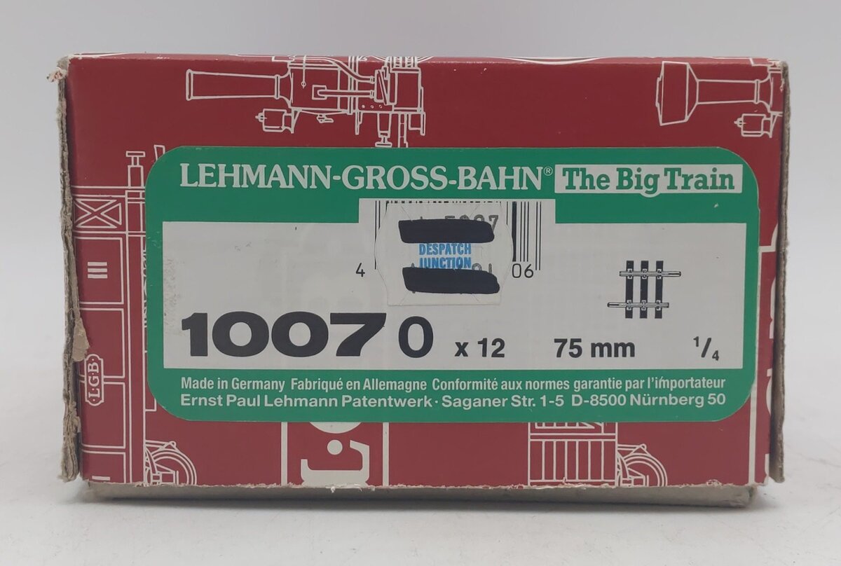 LGB 10070 G Gauge 75mm Straight Track (12) EX/Box
