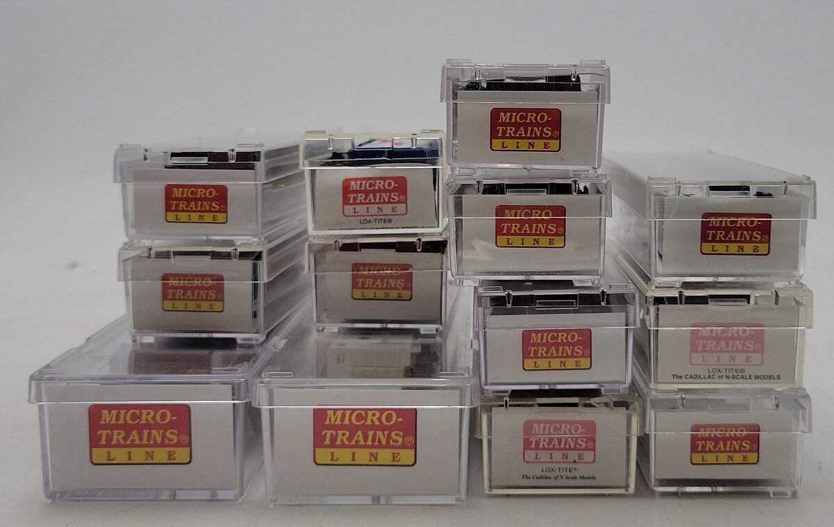 Micro-Trains N Scale Assorted Freight Cars [12] EX/Box