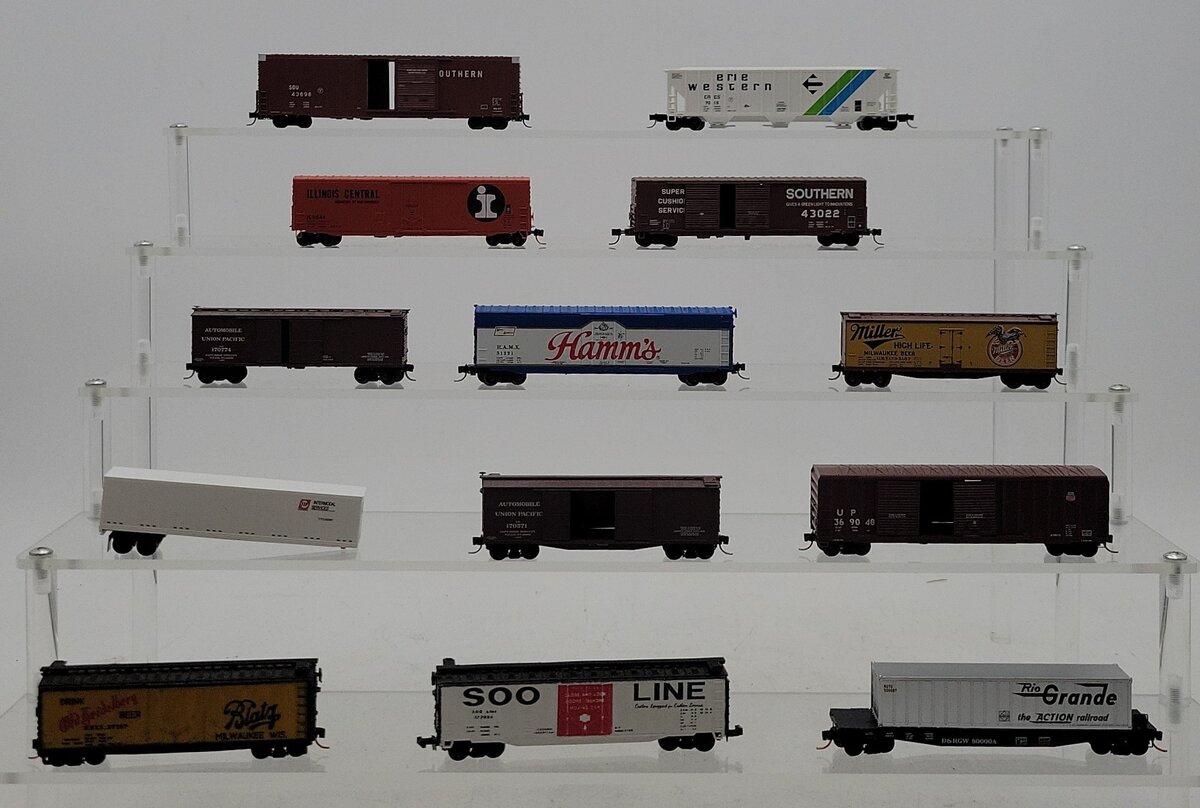 Micro-Trains N Scale Assorted Freight Cars [12] EX/Box