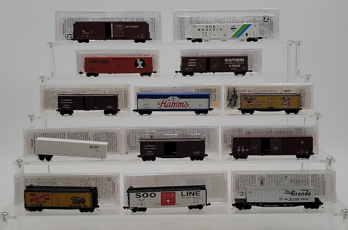 Micro-Trains N Scale Assorted Freight Cars [12] EX/Box