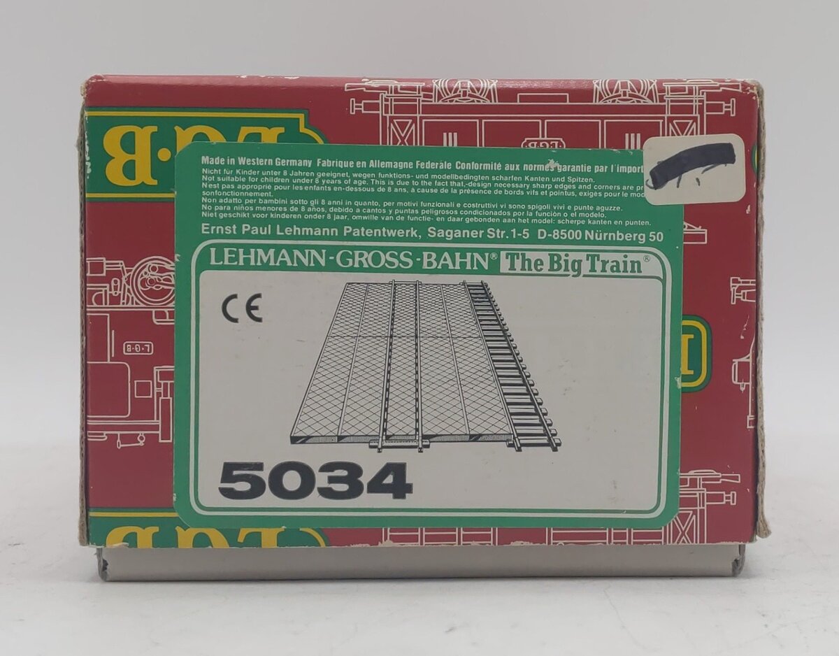 LGB 5034 G Scale Gray Plastic Platform Set EX/Box