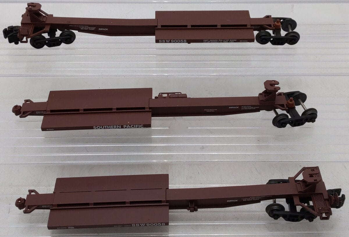 American Models S Scale St. Louis & Southwestern 3-Unit Spine Car #90058 EX