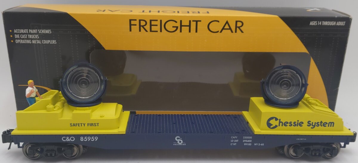 K-Line 6-21704 C&O Double Searchlight Car EX/Box