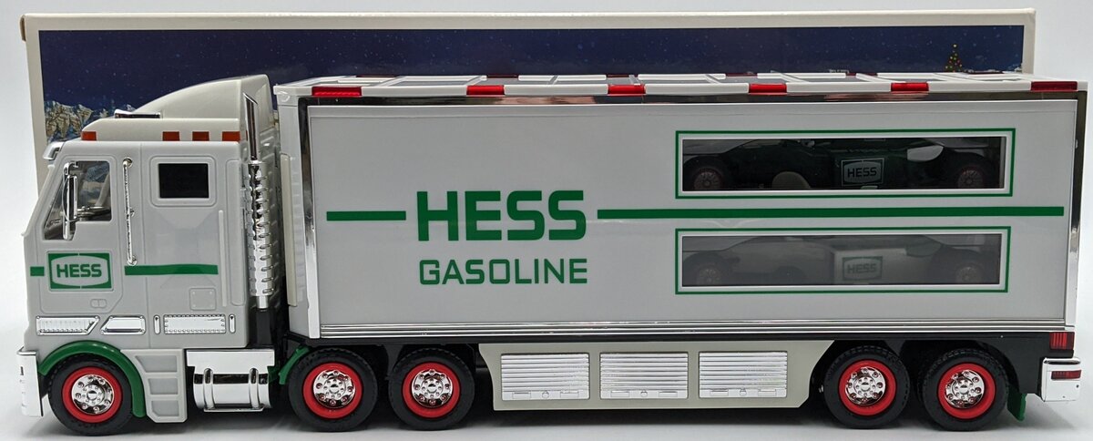 Hess 2003 Die Cast Toy Truck & Racecars w/Pull Back Motors NIB
