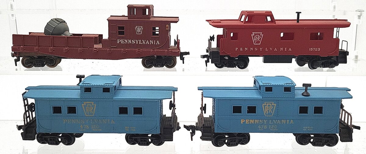 HO Scale Assorted PRR Cabooses: 478120, 15723 [4] VG
