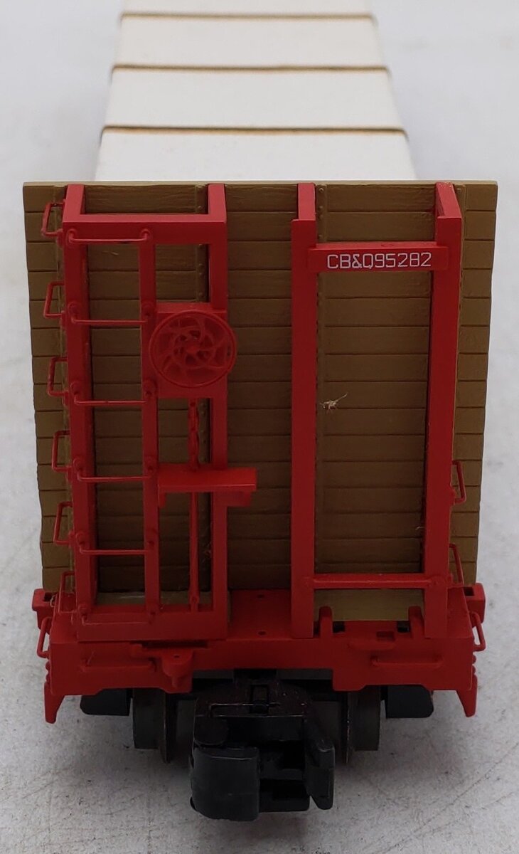 S-Helper 00159 "S" Scale CB&Q Bulkhead Flatcar W/ PC BM Load EX
