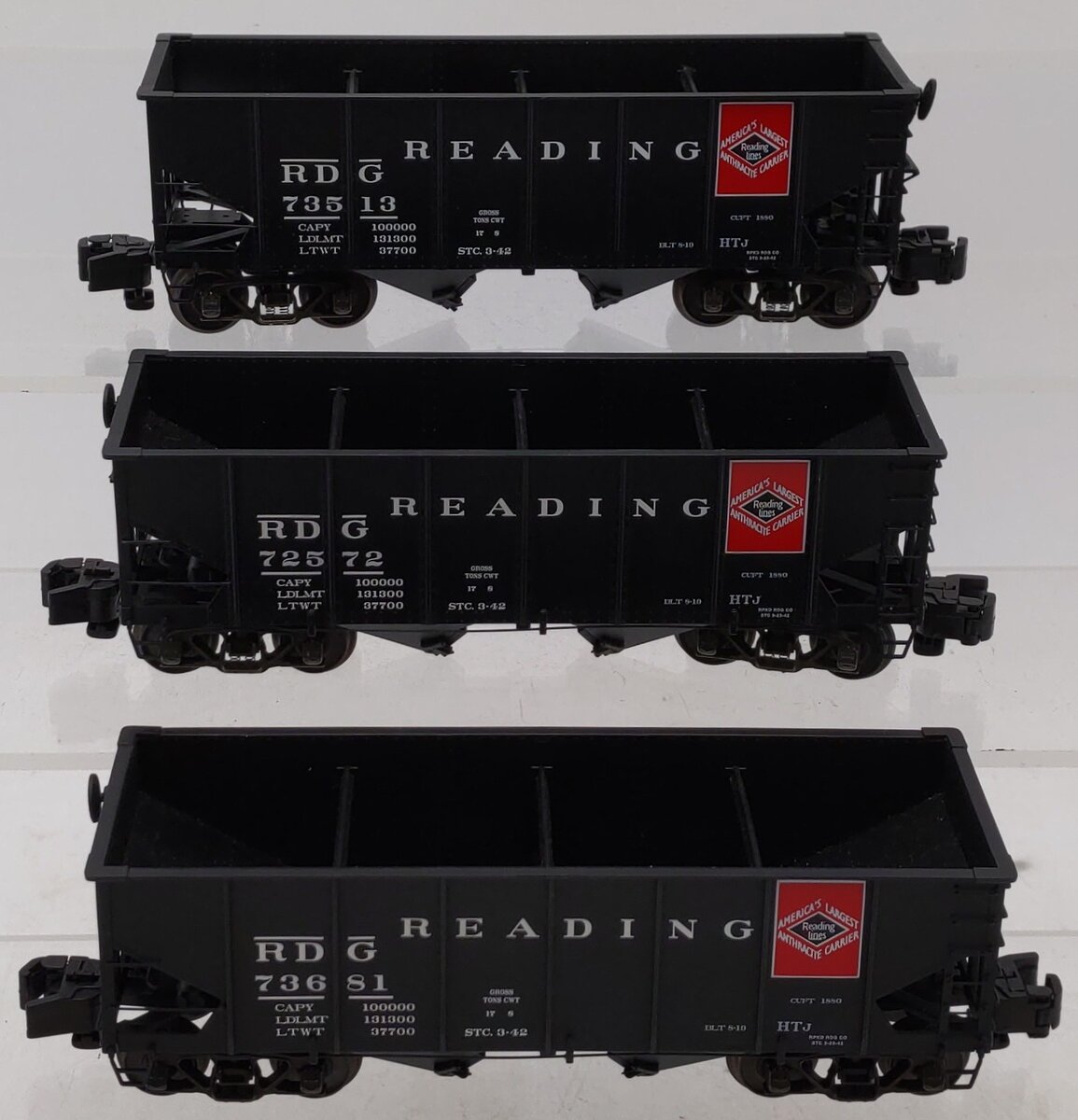 S-Helper 01196 S Scale Reading Open Hoppers (Set of 3) EX/Box