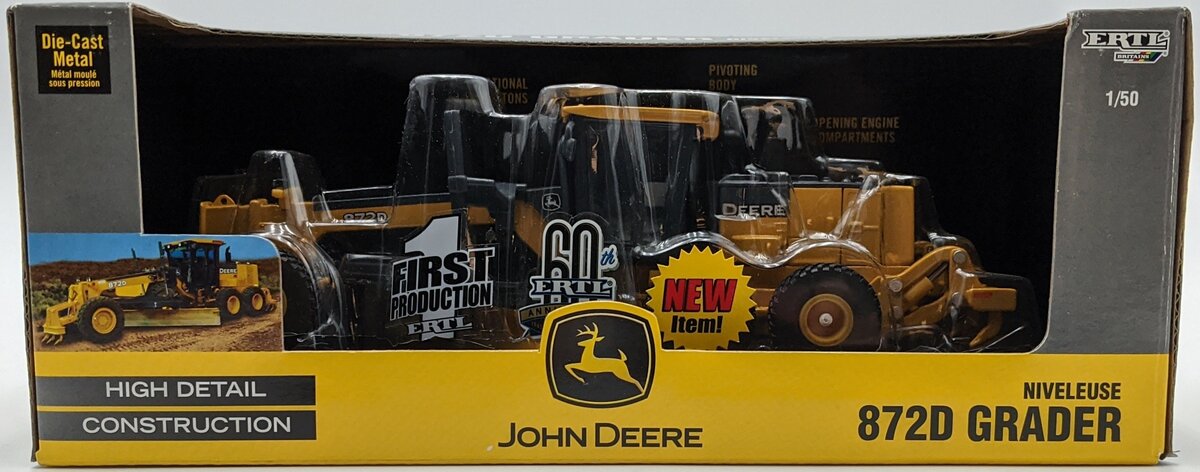 Ertl 15702 1:50 John Deere 872D Grader NIB