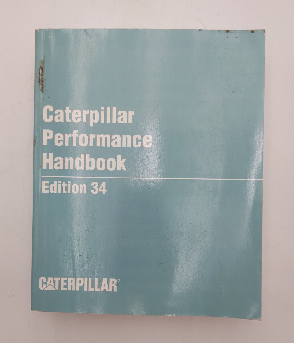 Caterpillar Performance Handbook Edition 34 By Caterpillar VG