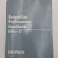 Caterpillar Performance Handbook Edition 32 By Caterpillar VG