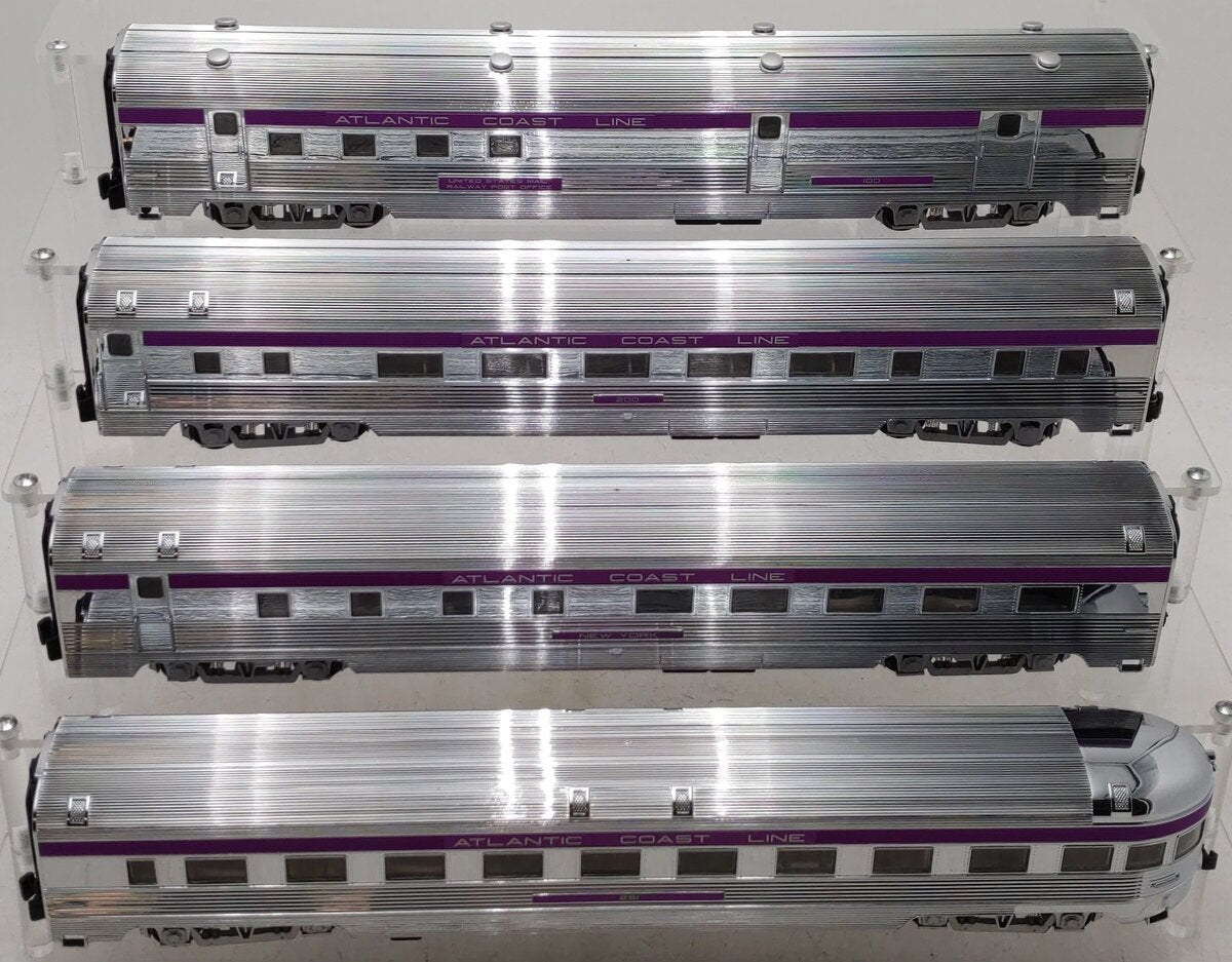 American Models BDBS14 S Scale Atlantic Coast Line Passenger Car Set (4) EX/Box