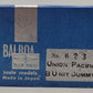 Balboa 623 HO BRASS Union Pacific B Unit Dummy LN/Box