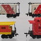 Lima & Other HO Scale Assorted Cabooses: 183, 33618 [4] VG