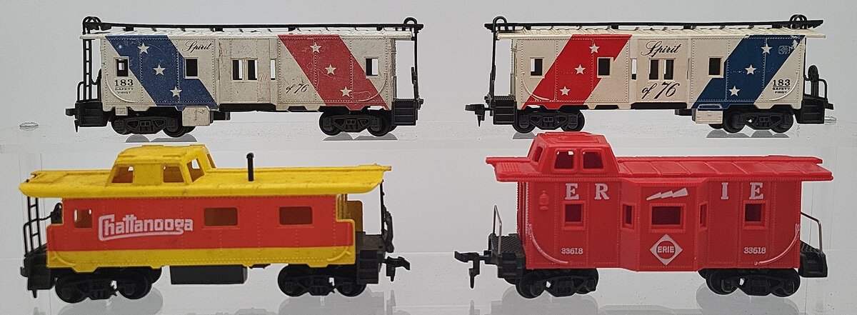 Lima & Other HO Scale Assorted Cabooses: 183, 33618 [4] VG