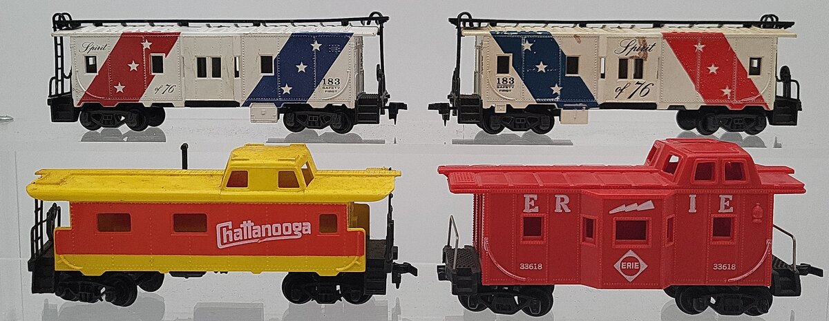 Lima & Other HO Scale Assorted Cabooses: 183, 33618 [4] VG