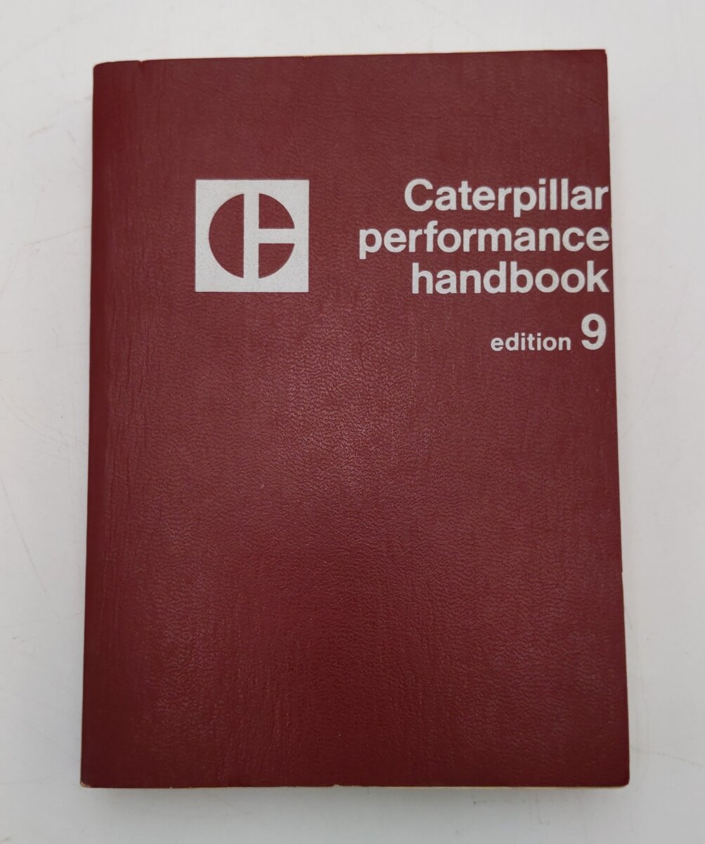 Caterpillar Performance Handbook Edition 9 By Caterpillar EX