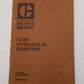 Caterpillar Parts Book 173B Hydraulic Control By Caterpillar