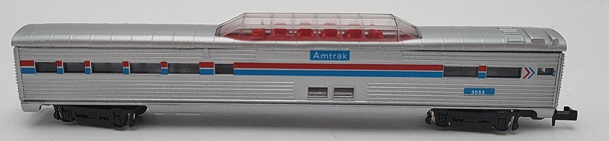 Model Power 3053 N Scale Amtrak Vista Dome Car EX/Box