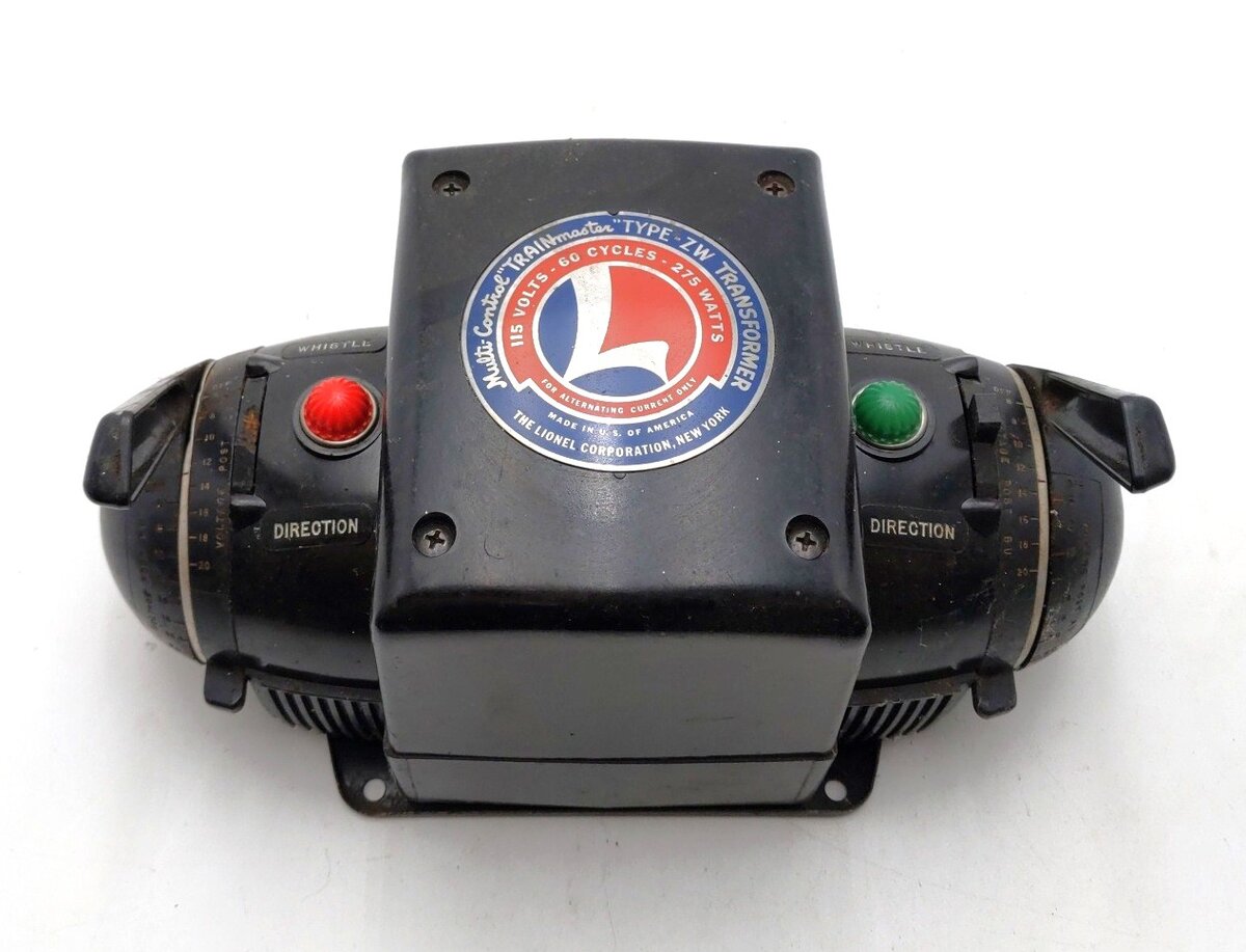 Lionel ZW O Gauge Vintage Trainmaster 275 Watt Transformer with Whistle VG