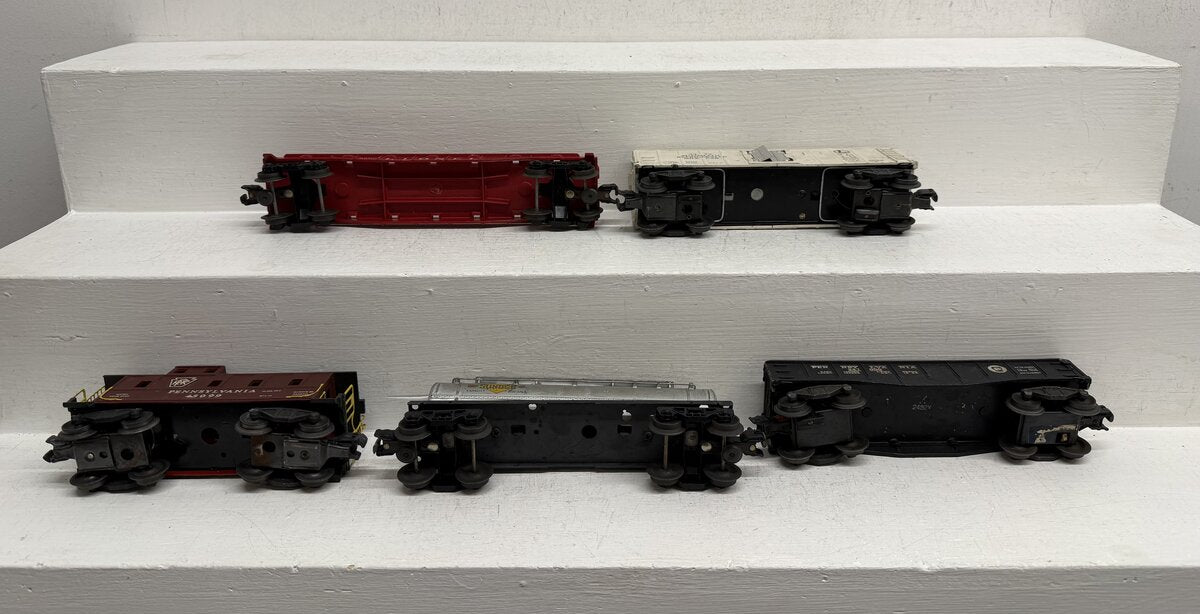 Lionel Vintage O Freight Cars: 2452X, 2465, 3472, 6800 [5] VG