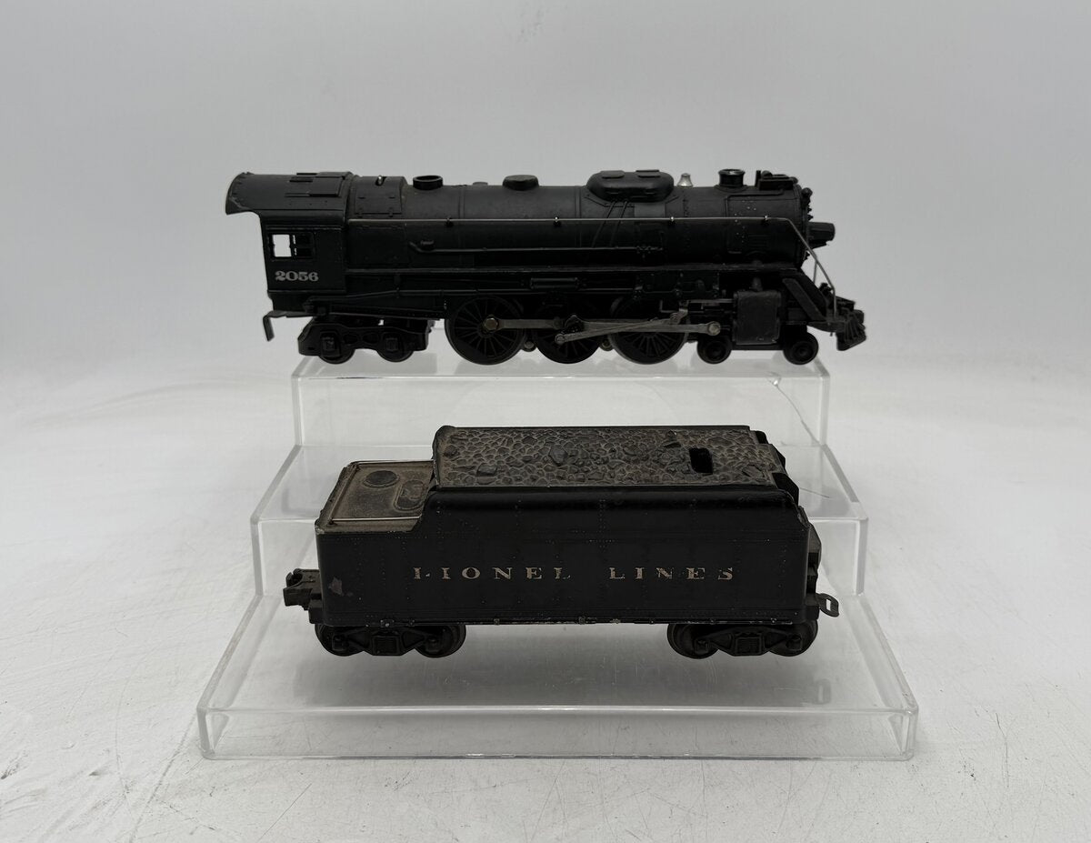 Lionel 2056 Vintage O 4-6-4 Steam Locomotive w/6466WX Tender VG