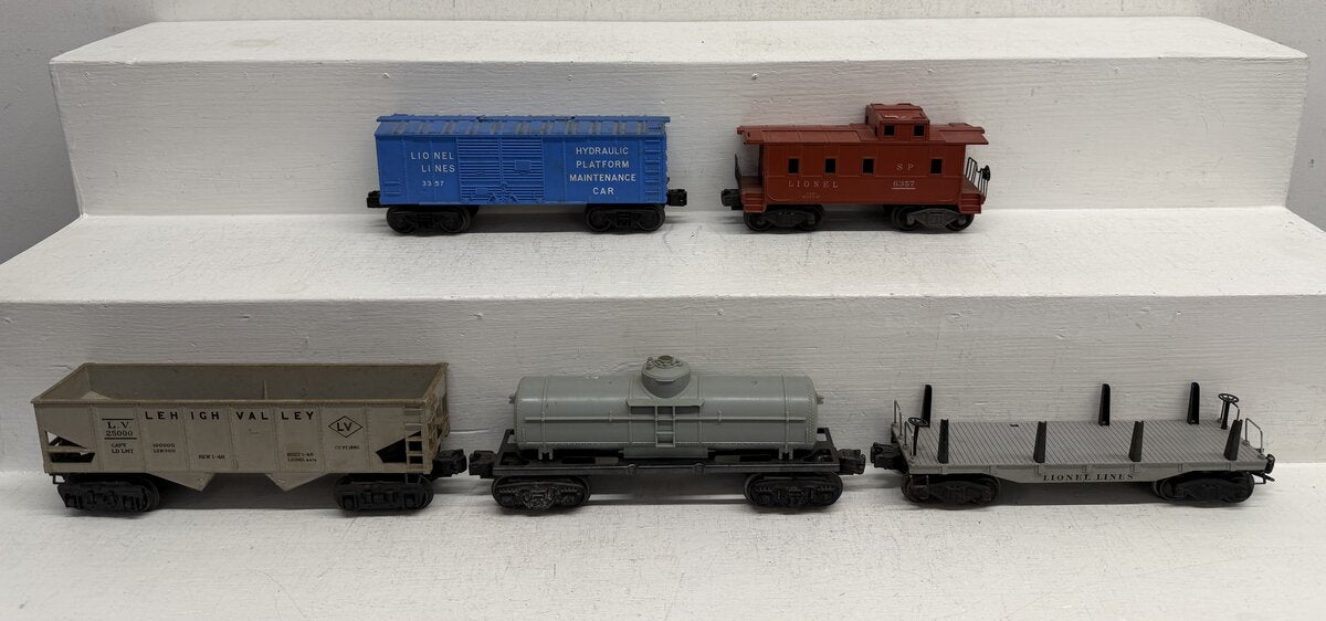 Lionel Vintage O Freight Cars: 2411, 3357, 6357, 6476 [5] VG