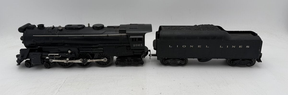 Lionel 2065 Vintage O 4-6-4 Small Hudson Steam Locomotive & 2046W Tender VG