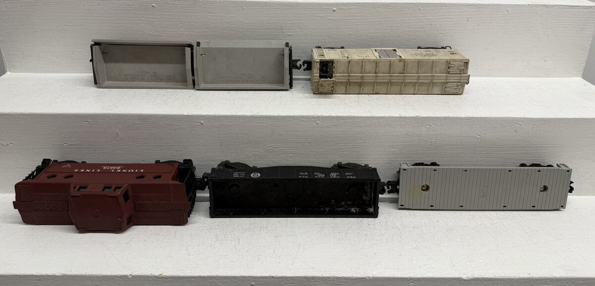 Lionel Vintage O Operating & Freight Cars: 2452X, 3462, 6401, 6427, 3359-55 [5] VG