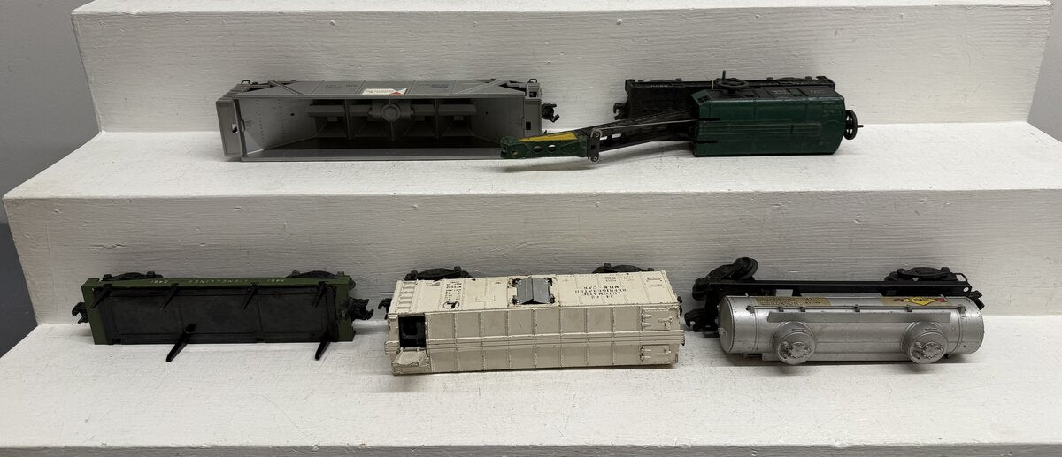Lionel Vintage O Freight Cars: 2465, 3461, 3462, 6460 & 6346-56 [5] VG