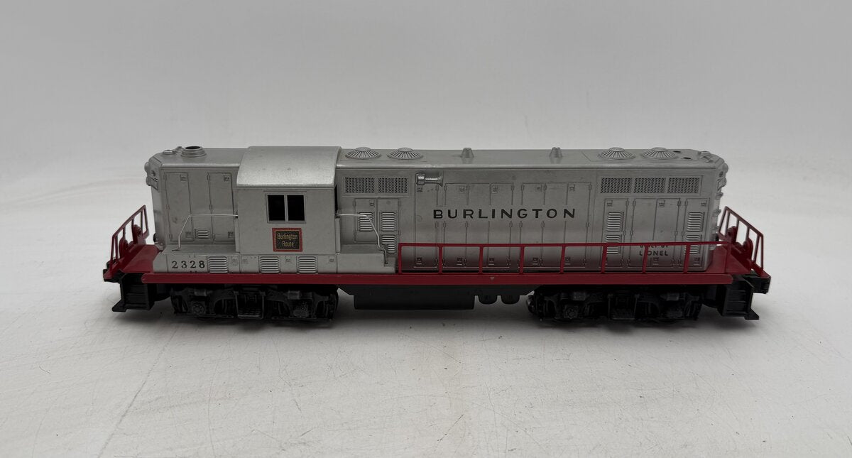 Lionel 2328 Vintage O Burlington GP-7 Powered EMD Diesel Locomotive VG/Box