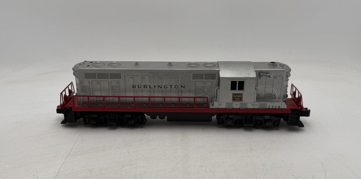 Lionel 2328 Vintage O Burlington GP-7 Powered EMD Diesel Locomotive VG/Box