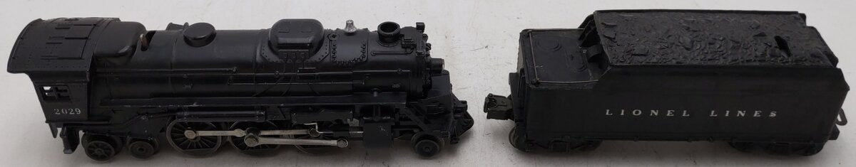 Lionel 2029 Vintage O 2-6-4 Die-Cast Steam Locomotive w/2466WX Tender VG