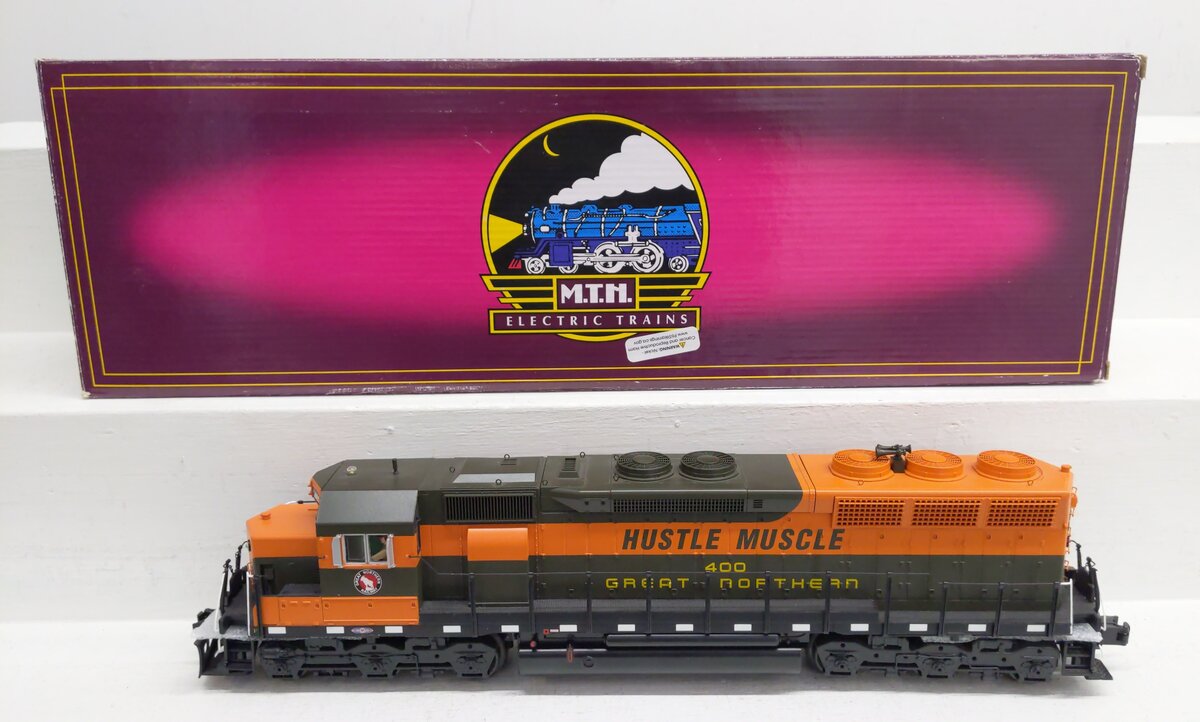 MTH 20-2913-1 GN SD45 Low Hood Diesel Engine w/PS 2.0 #400 (Hi-Rail Wheels) EX/Box