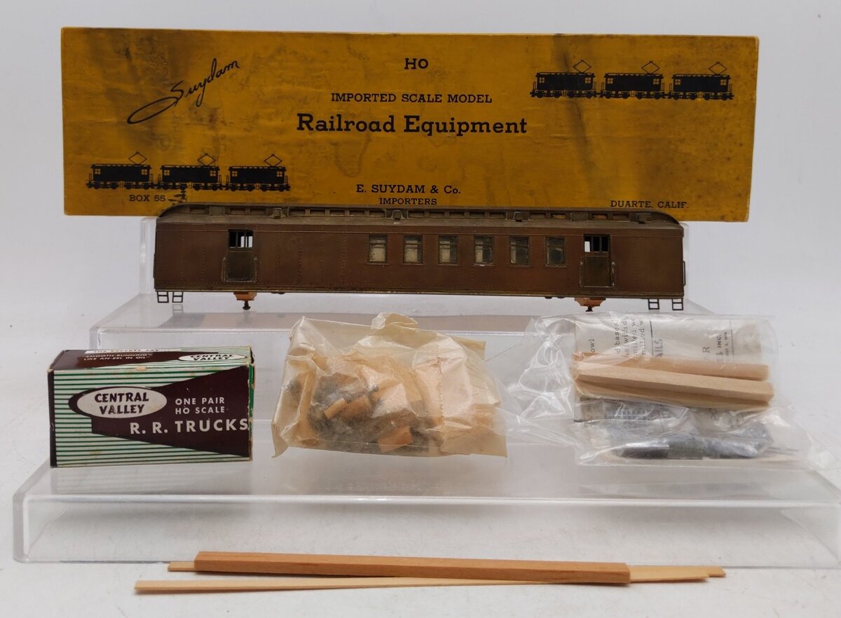 E. Suydam & Co RR-6 BRASS HO Scale Passenger RPO Car-Kit EX/Box