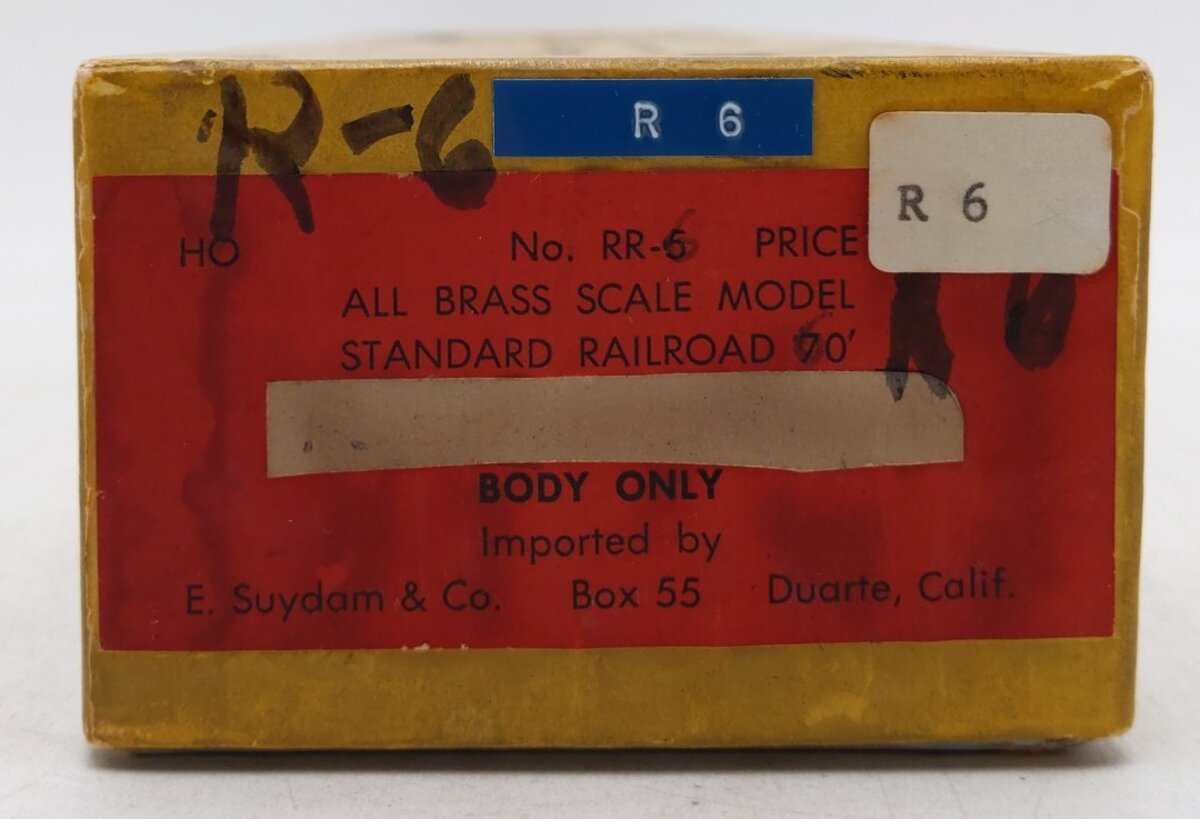 E. Suydam & Co RR-6 BRASS HO Scale Passenger RPO Car-Kit EX/Box