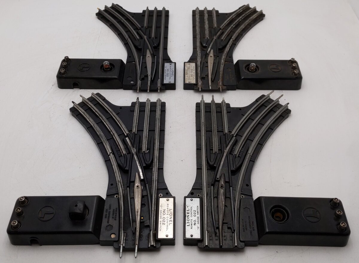 Lionel O22 Vintage O Left-Hand & Right-Hand Electric Remote Switches [4]